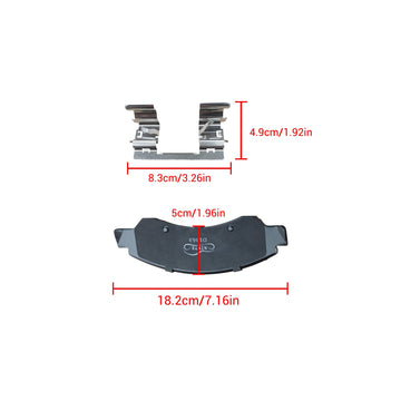 MMOMOTORSPORT Front Ceramic Brake Pads for Chevrolet Tahoe GMC Sierra 1500 Yukon Escalade 4PCS